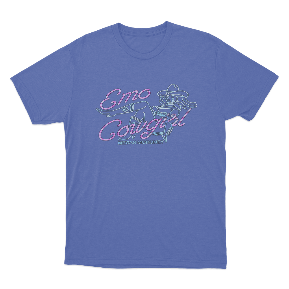 Emo Cowgirl T Shirt Blue Emo Cowgirl T Shirt Blue